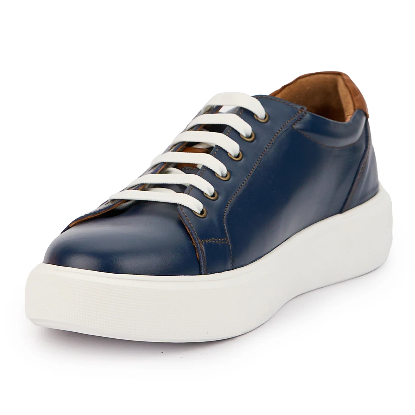 Pantofi barbati din piele naturala bleumarin 7581 - Image 3