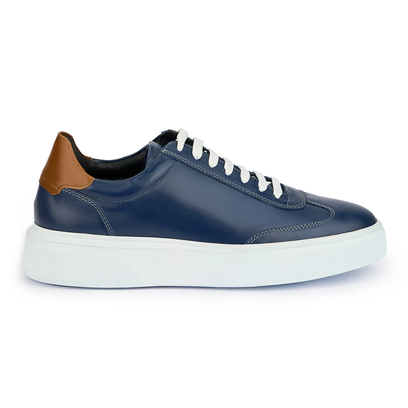 Pantofi barbati din piele naturala bleumarin 7623