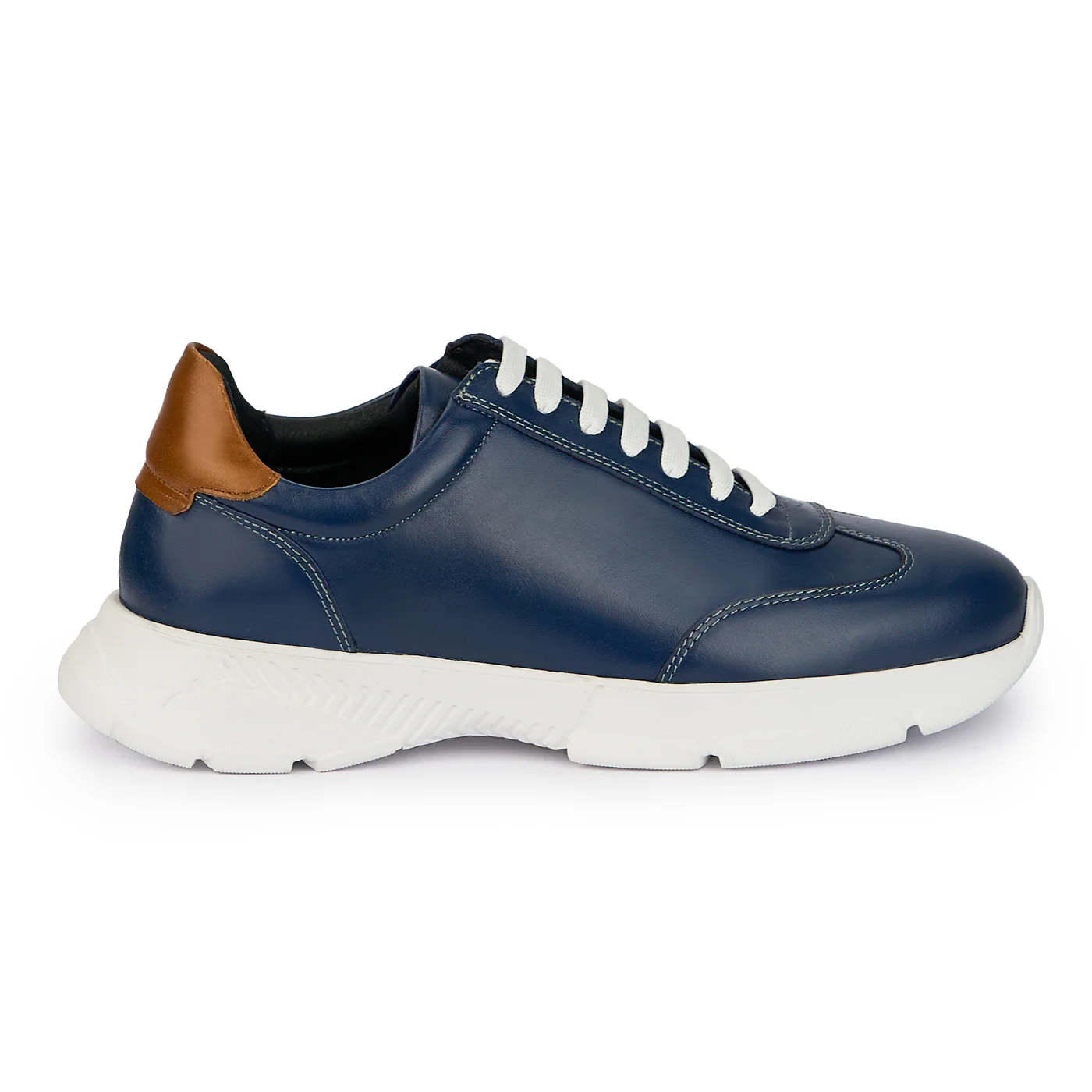 Pantofi barbati din piele naturala bleumarin 7710