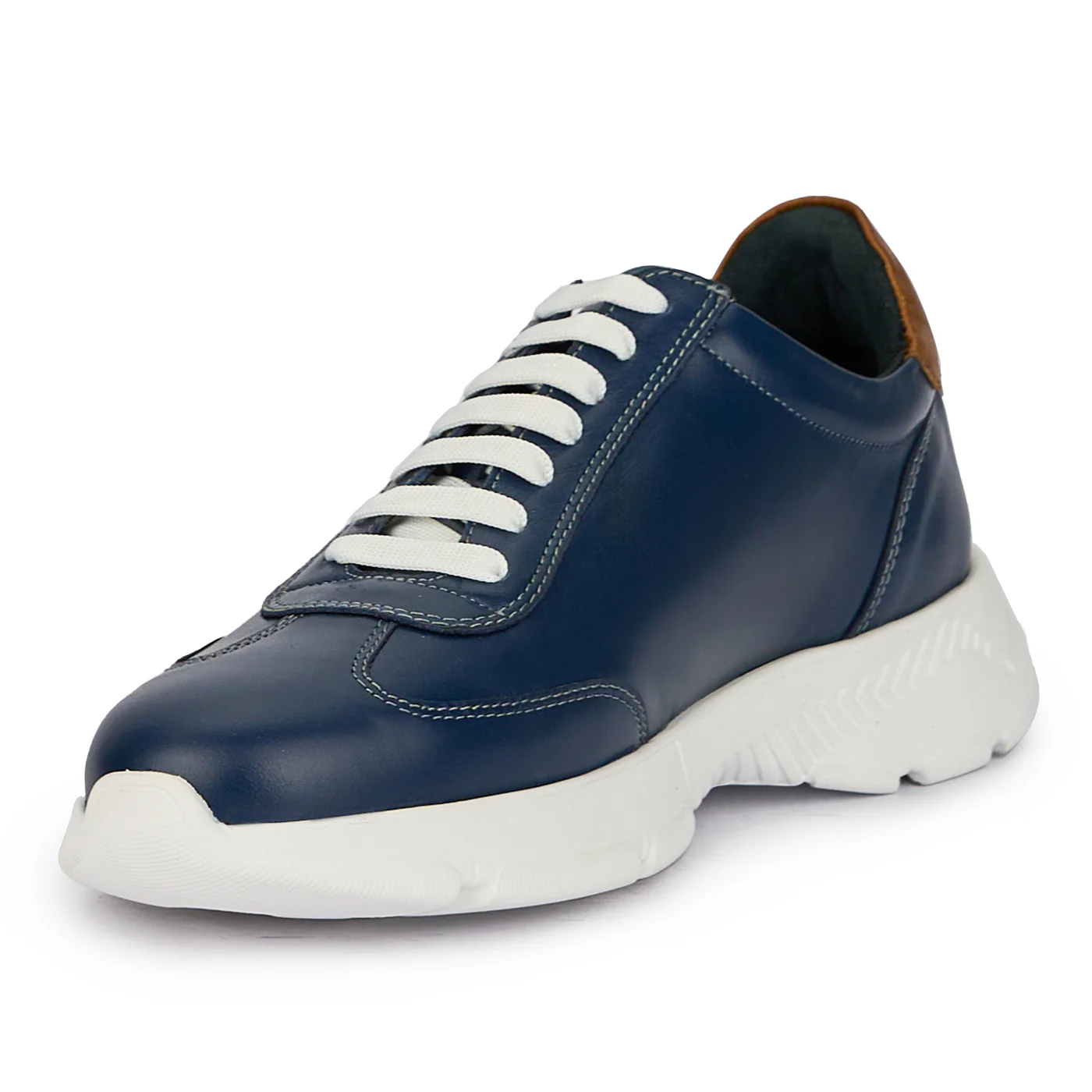 Pantofi barbati din piele naturala bleumarin 7710 - Image 3