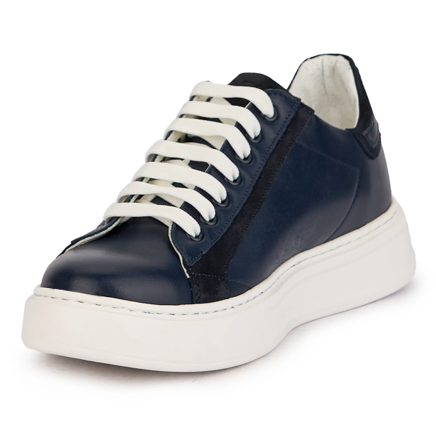 Pantofi barbati din piele naturala bleumarin 7766 - Image 4