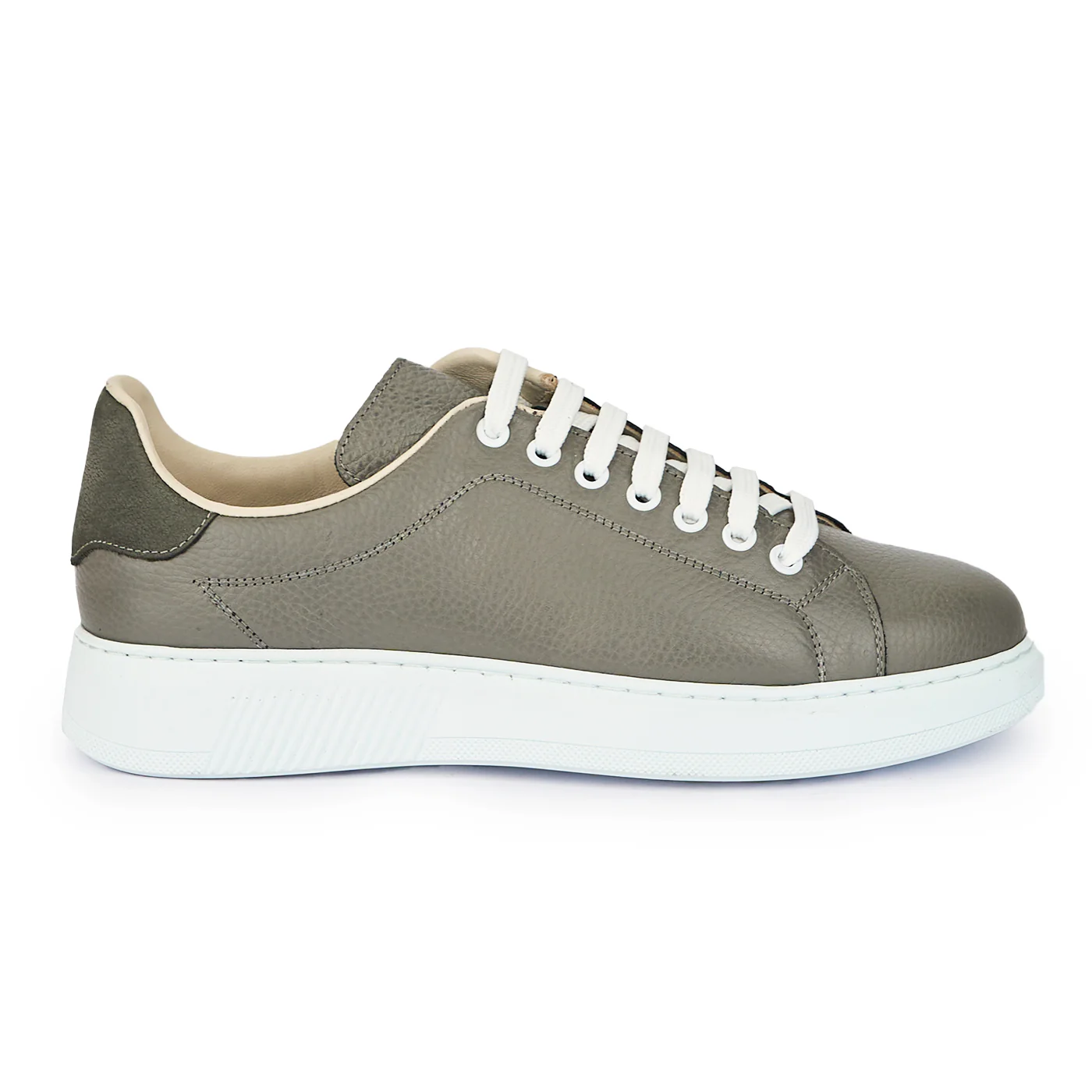 Pantofi barbati din piele naturala gri 7640