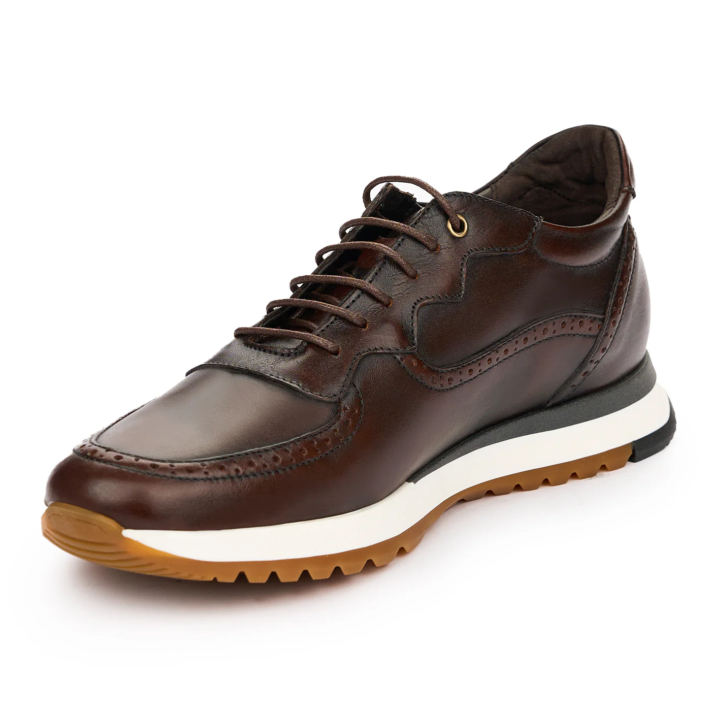 Pantofi Barbati Din Piele Naturala Maro 7414 - Image 3