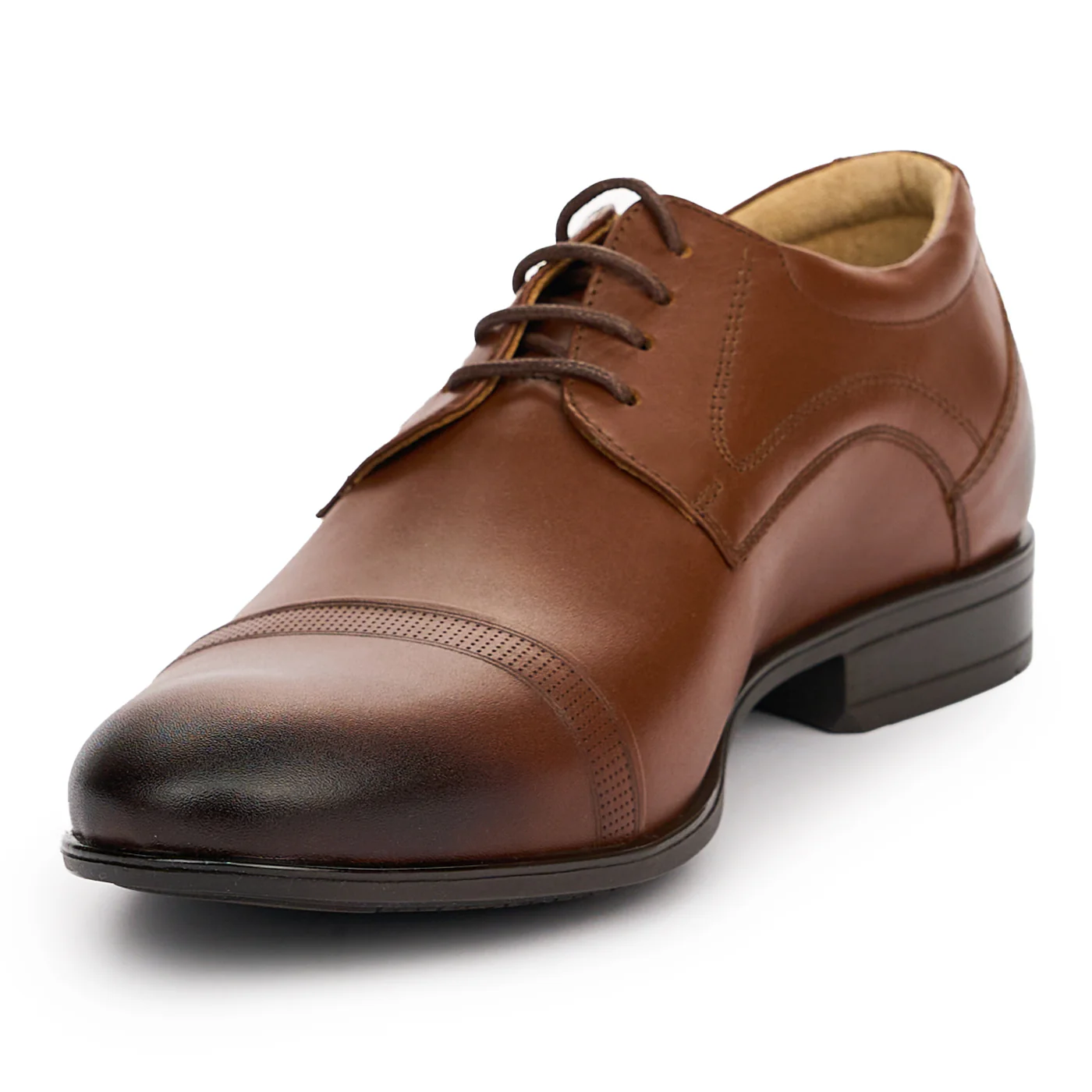 Pantofi barbati din piele naturala maro 7435 - Image 3