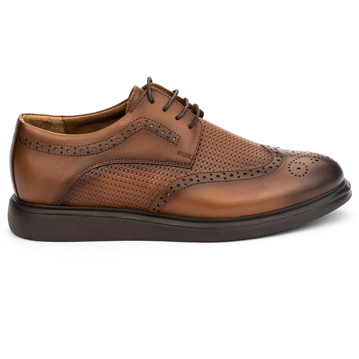Pantofi barbati din piele naturala maro 7456