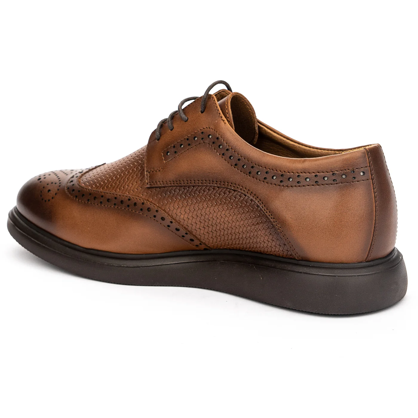 Pantofi barbati din piele naturala maro 7456 - Image 2