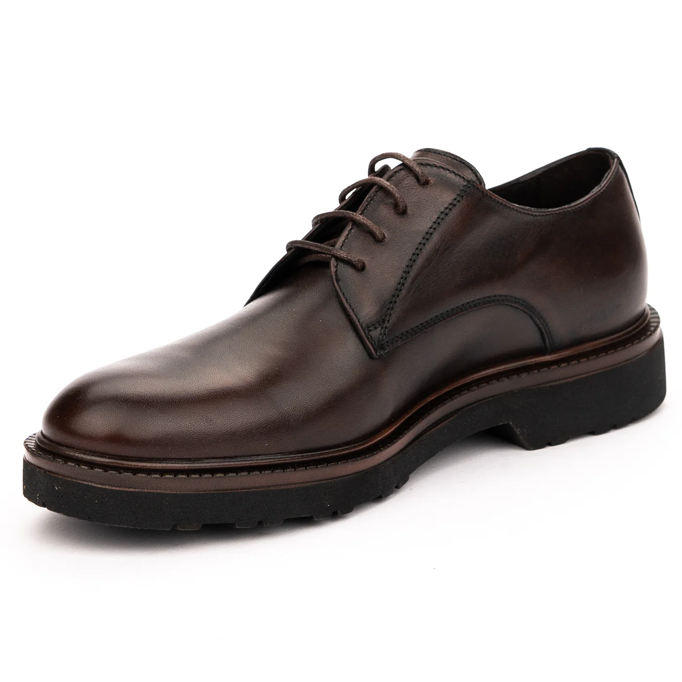 Pantofi barbati din piele naturala maro 7463 - Image 3