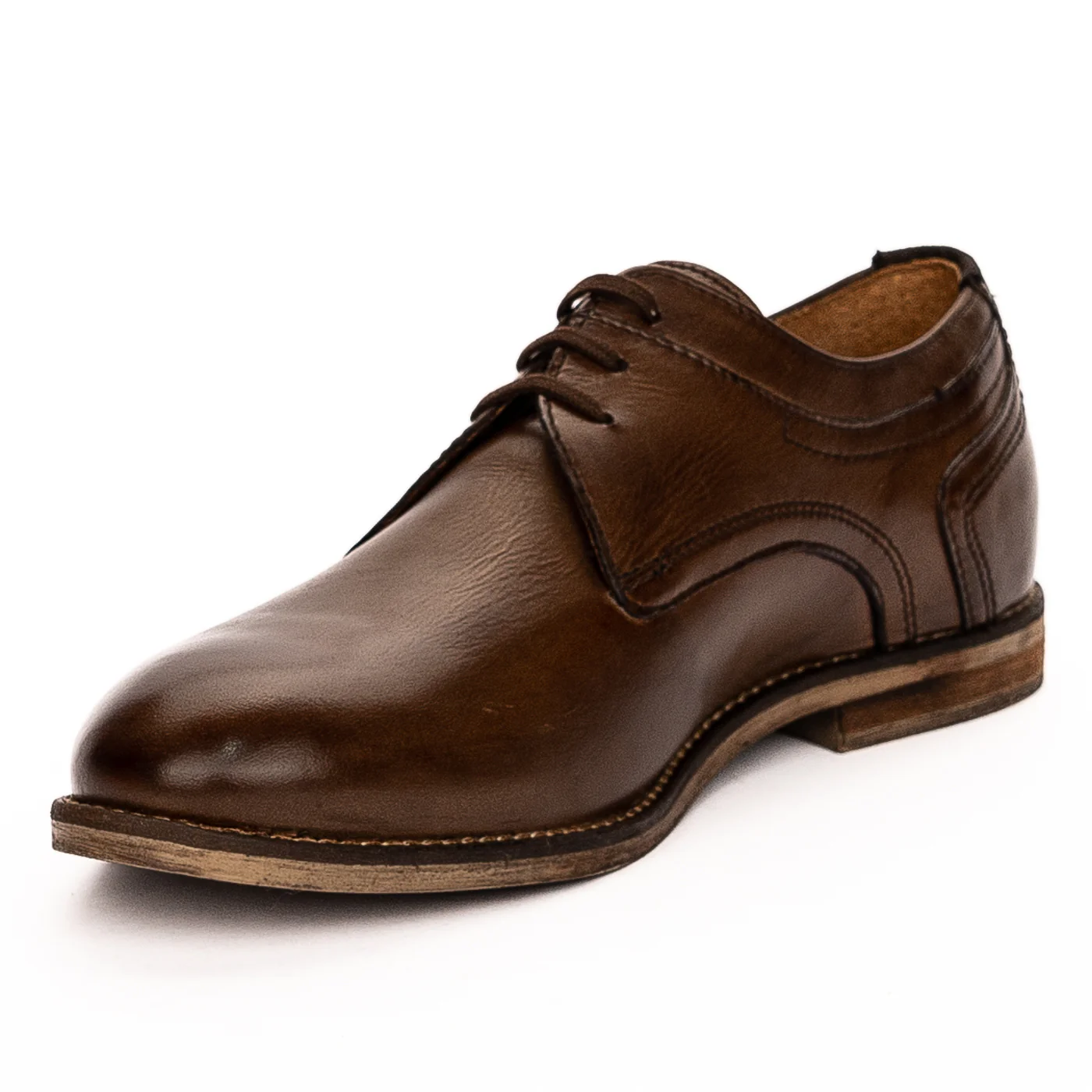 Pantofi barbati din piele naturala maro 7479 - Image 3