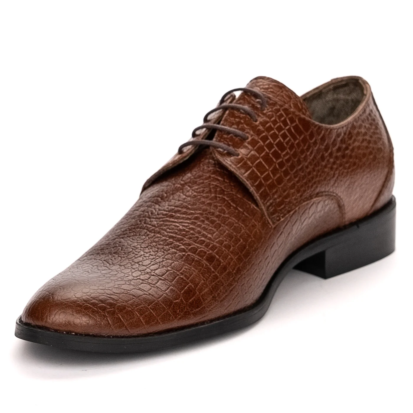 Pantofi barbati din piele naturala maro 7499 - Image 3