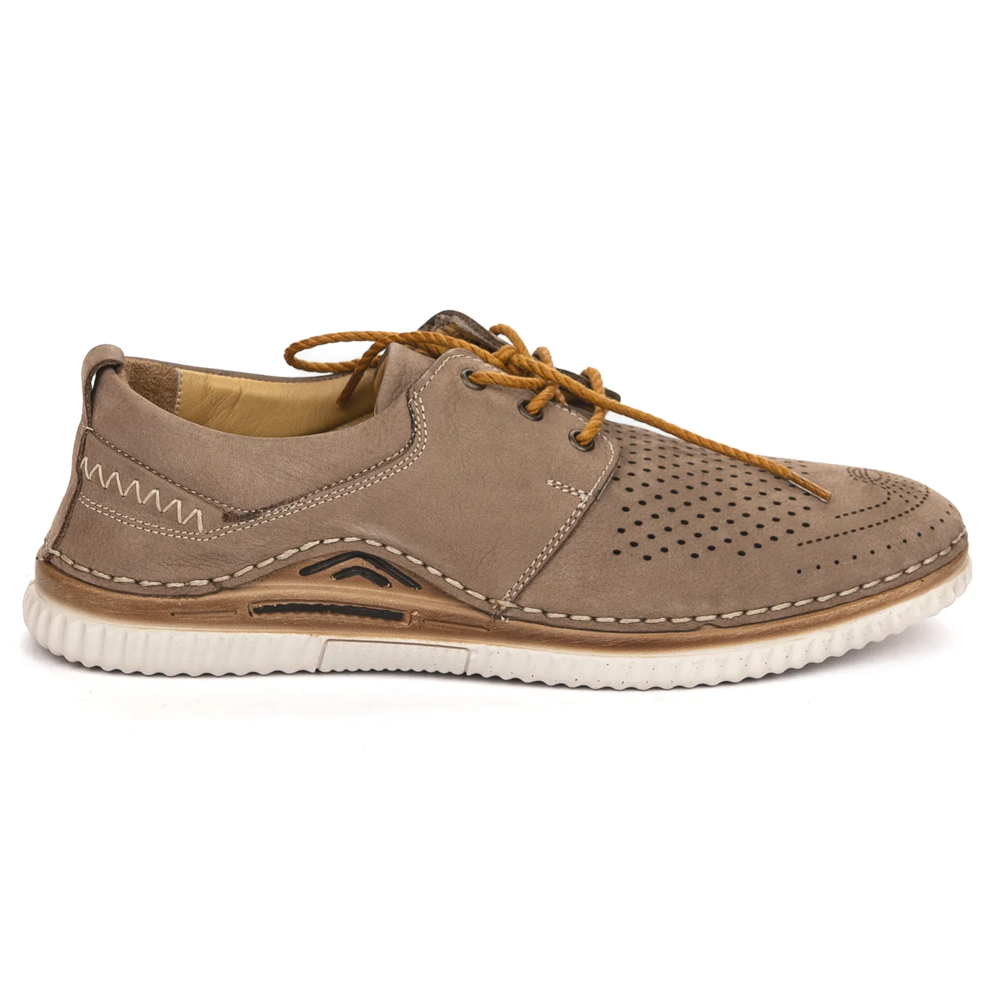 Pantofi barbati din piele naturala maro 7536