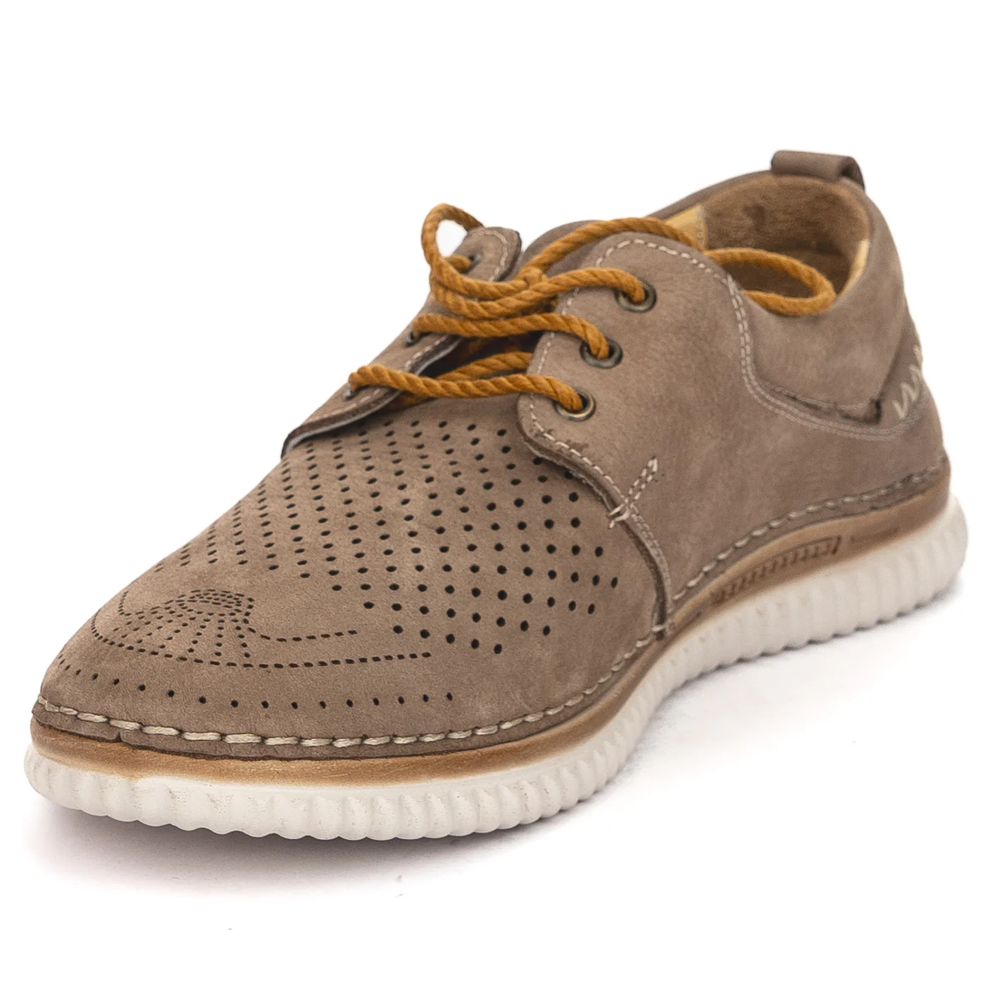 Pantofi barbati din piele naturala maro 7536 - Image 3