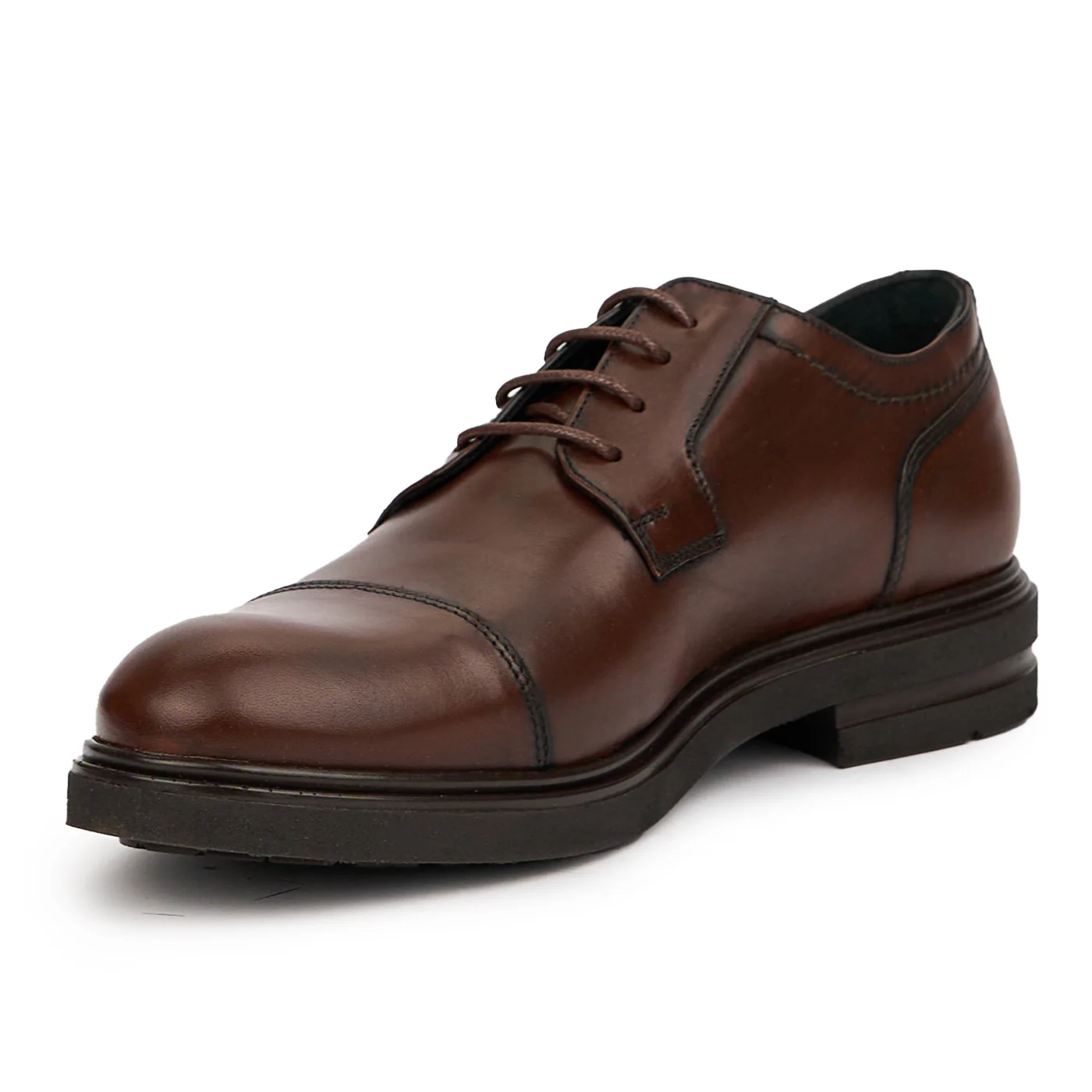 Pantofi barbati din piele naturala maro 7562 - Image 3