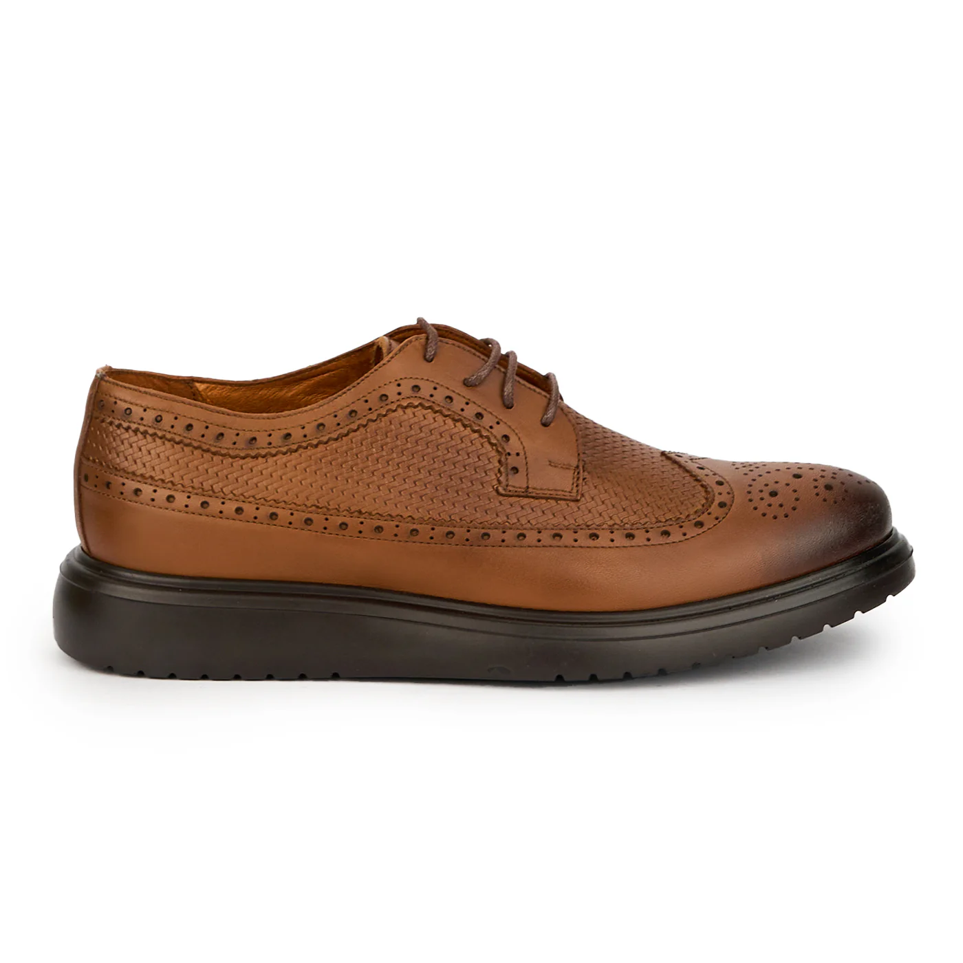 Pantofi barbati din piele naturala maro 7618