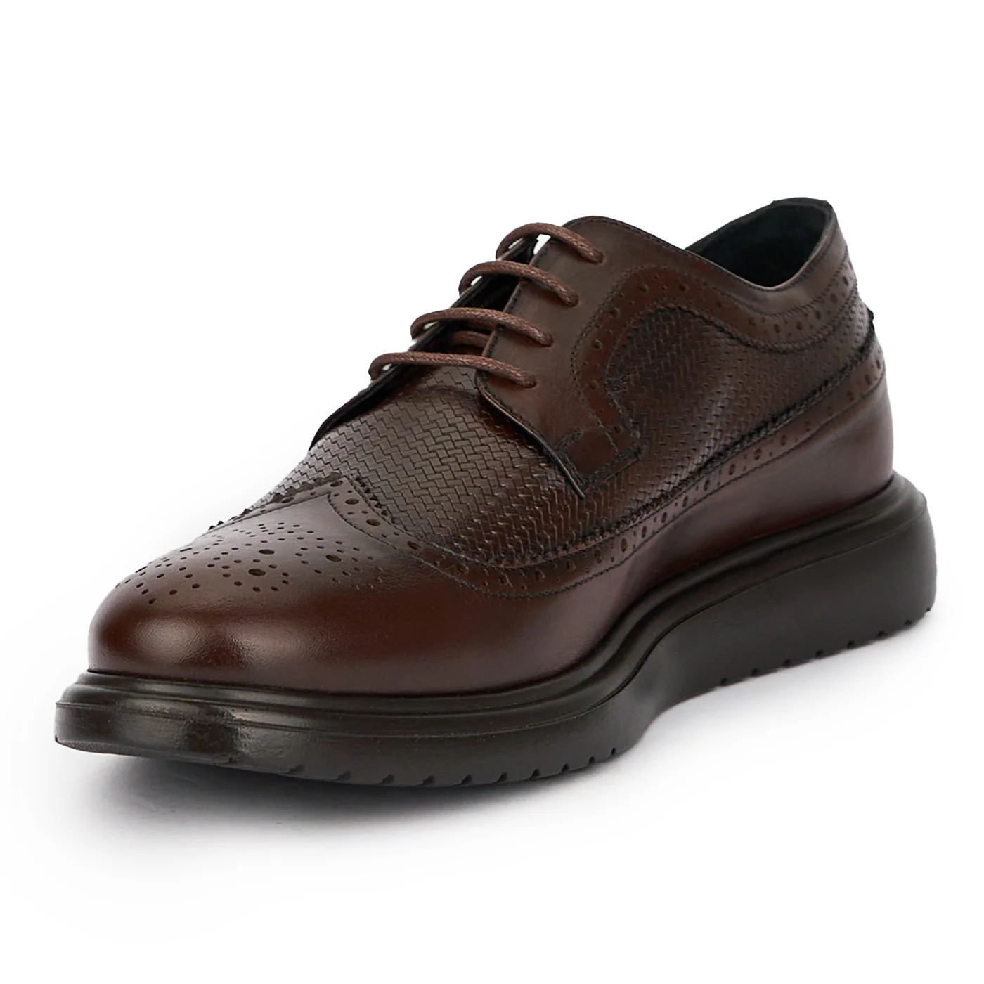 Pantofi barbati din piele naturala maro 7682 - Image 3