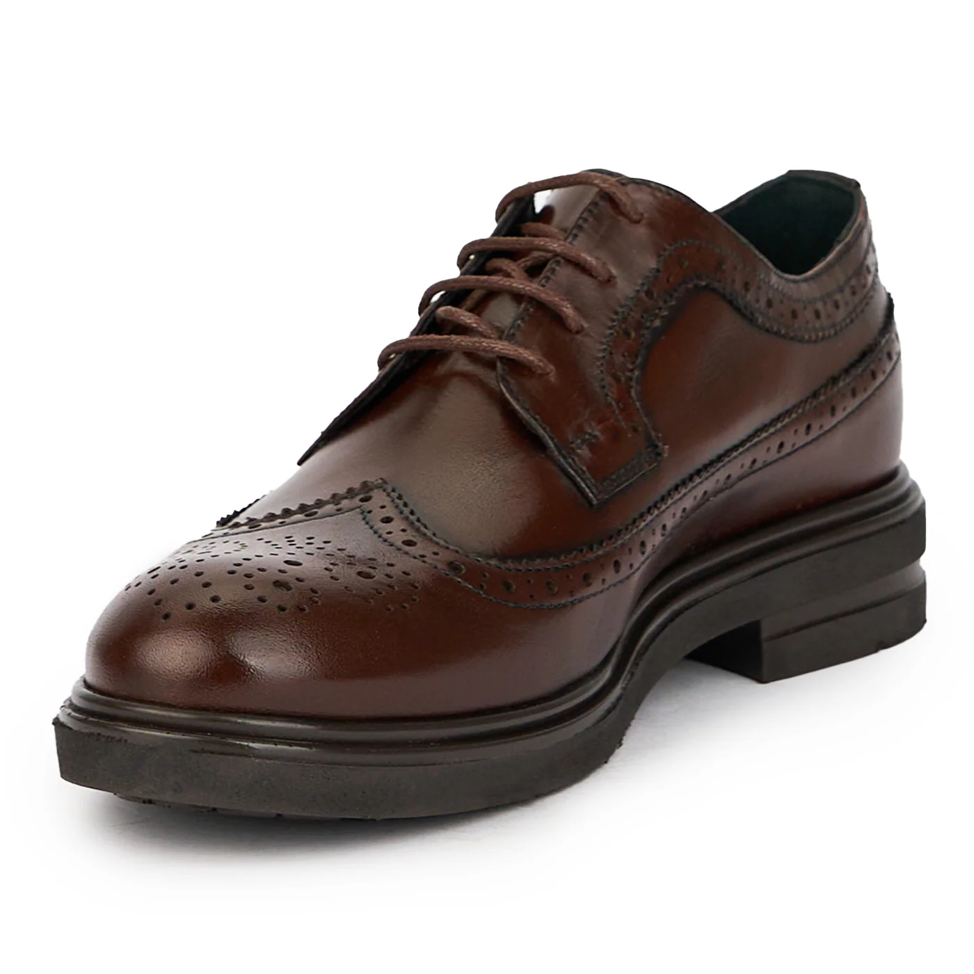 Pantofi barbati din piele naturala maro 7712 - Image 3