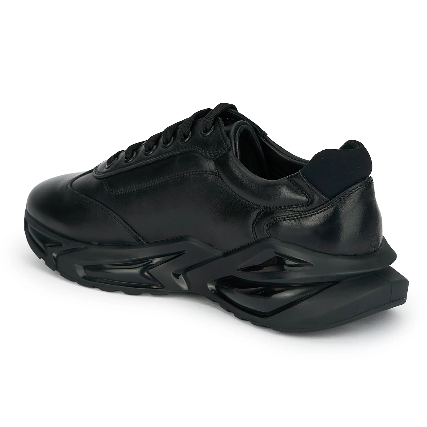 Pantofi barbati din piele naturala neagra 20029 - Image 2