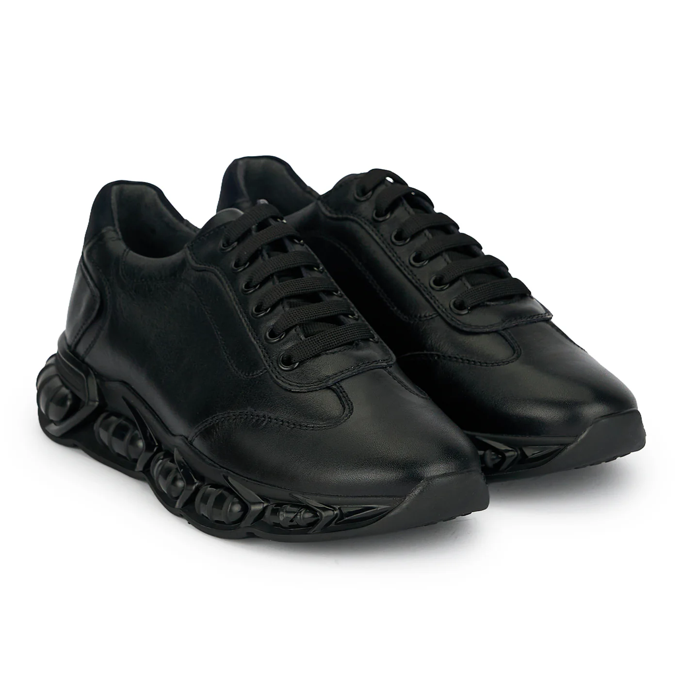 Pantofi barbati din piele naturala neagra 20031 - Image 4