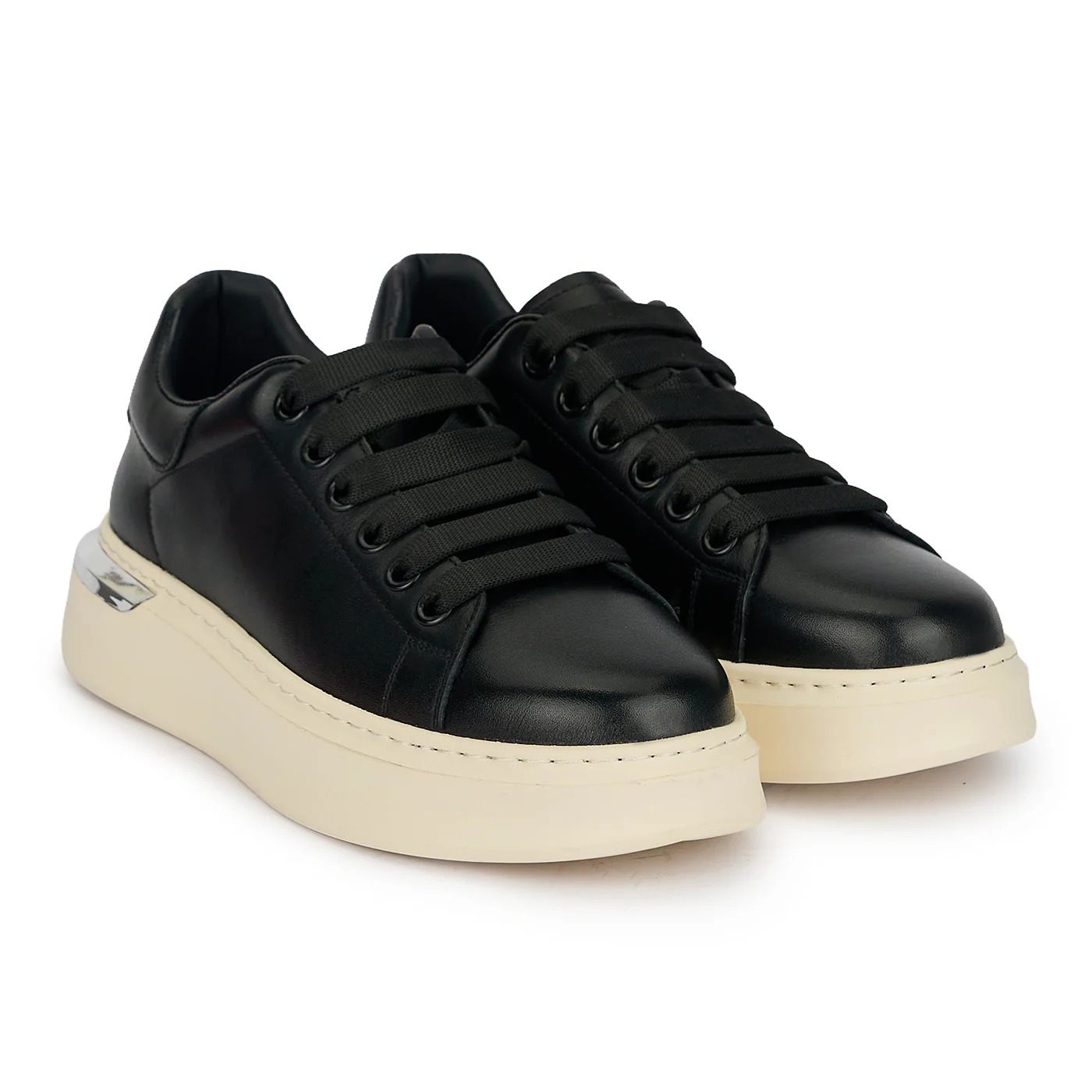 Pantofi barbati din piele naturala neagra 20038 - Image 4