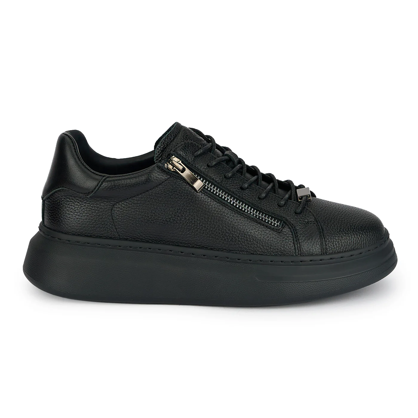 Pantofi barbati din piele naturala neagra 20040
