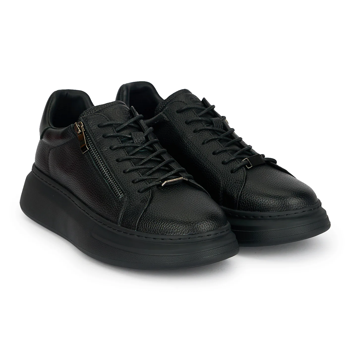 Pantofi barbati din piele naturala neagra 20040 - Image 4