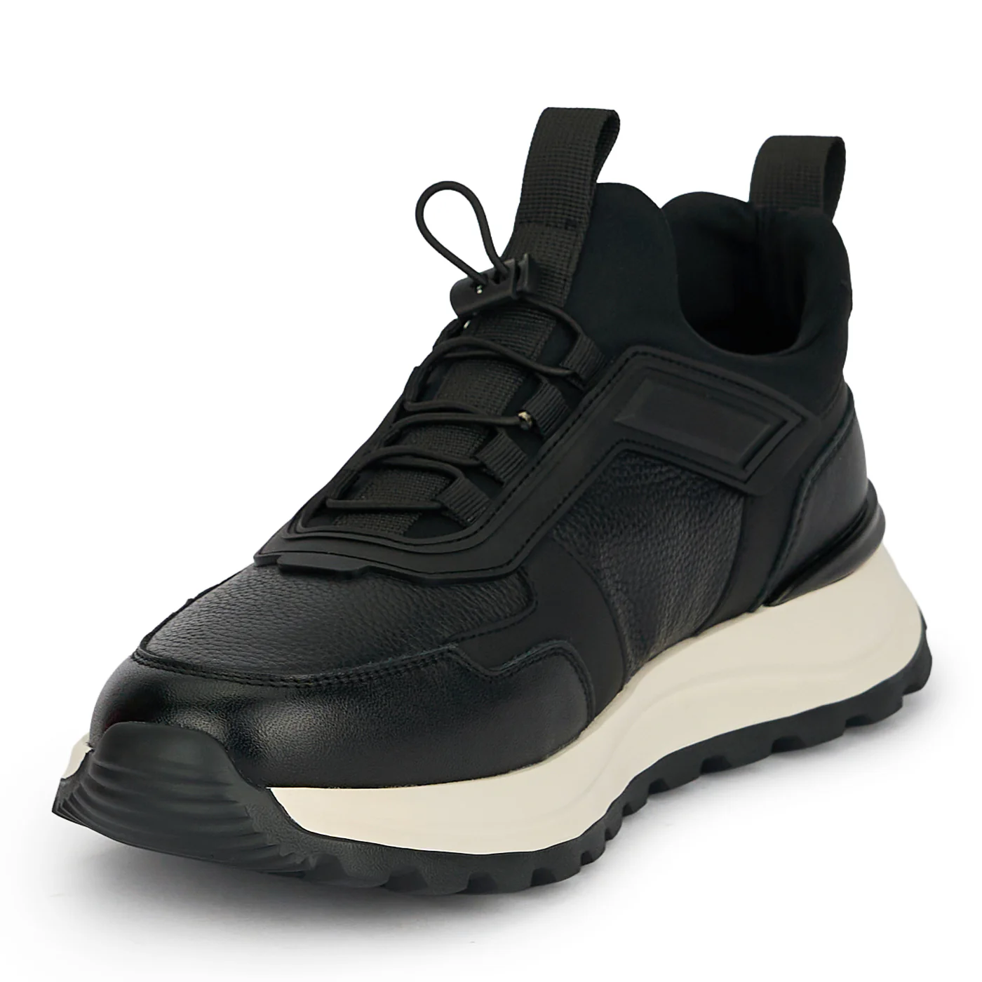 Pantofi barbati din piele naturala neagra 20044 - Image 3