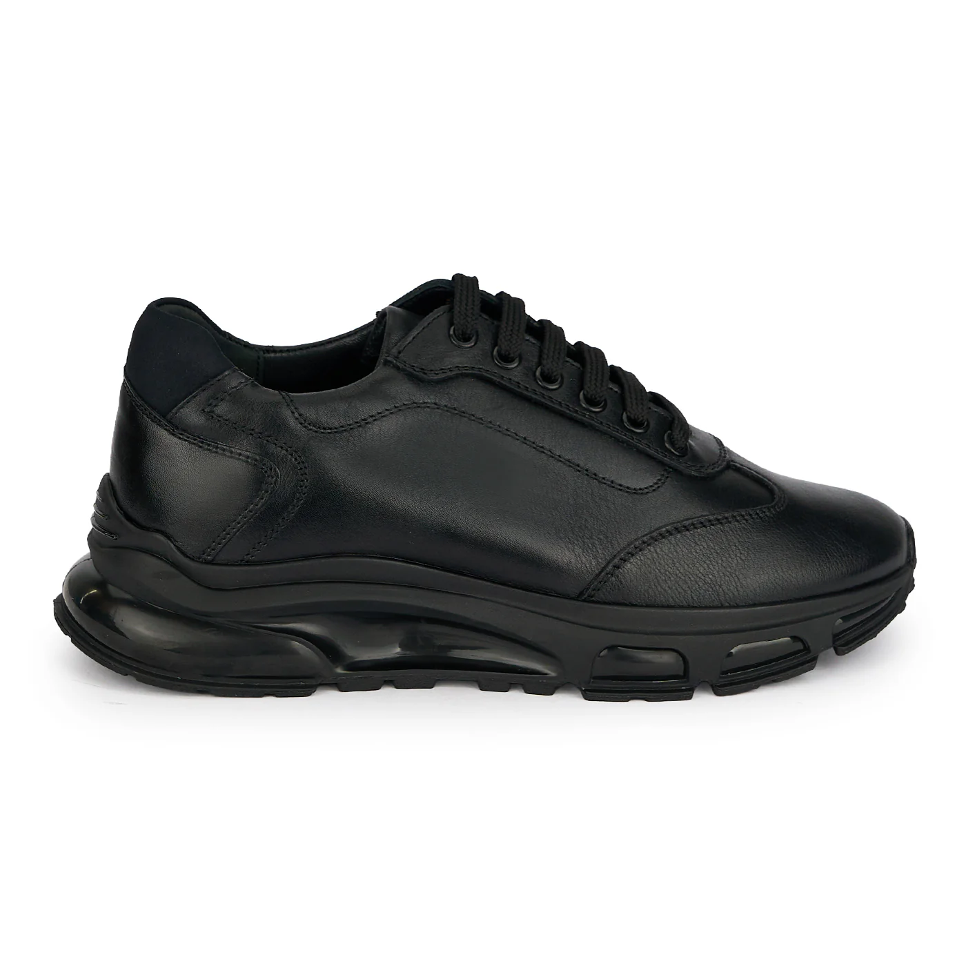 Pantofi barbati din piele naturala neagra 20072
