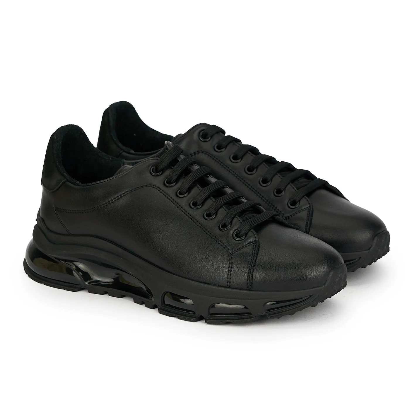 Pantofi barbati din piele naturala neagra 20074 - Image 4
