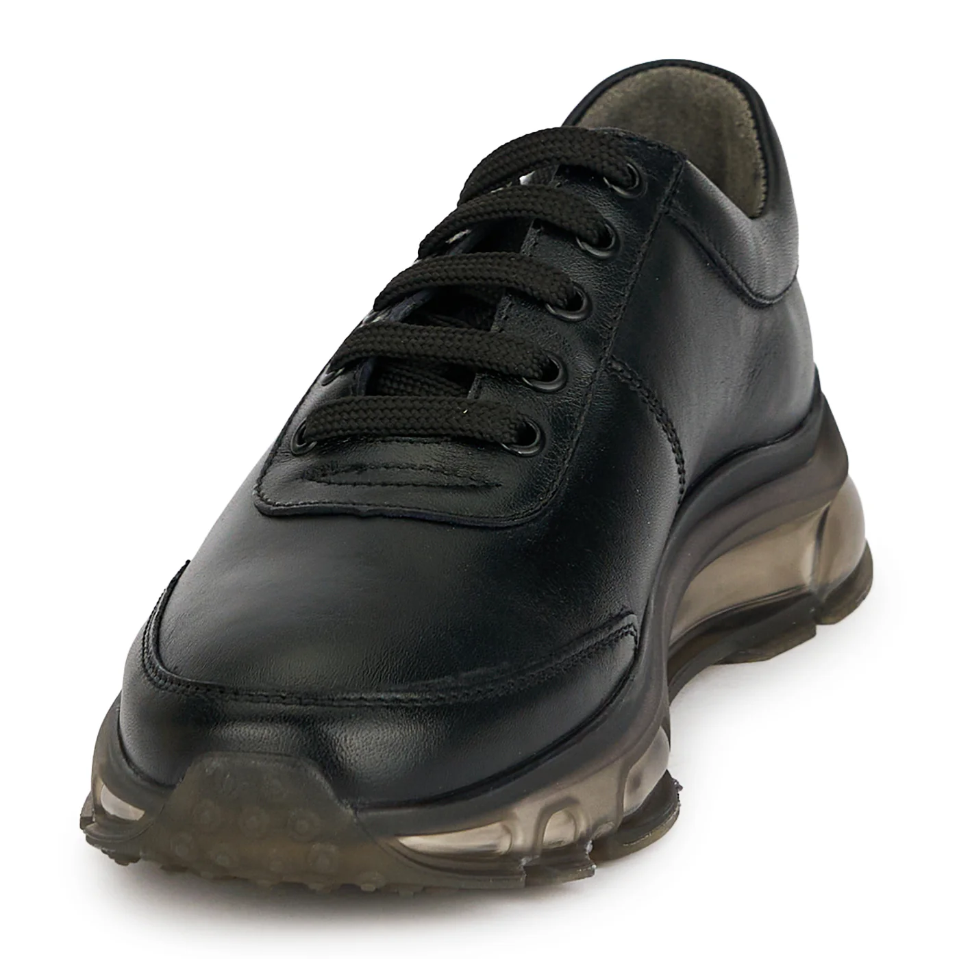 Pantofi barbati din piele naturala neagra 20077 - Image 3