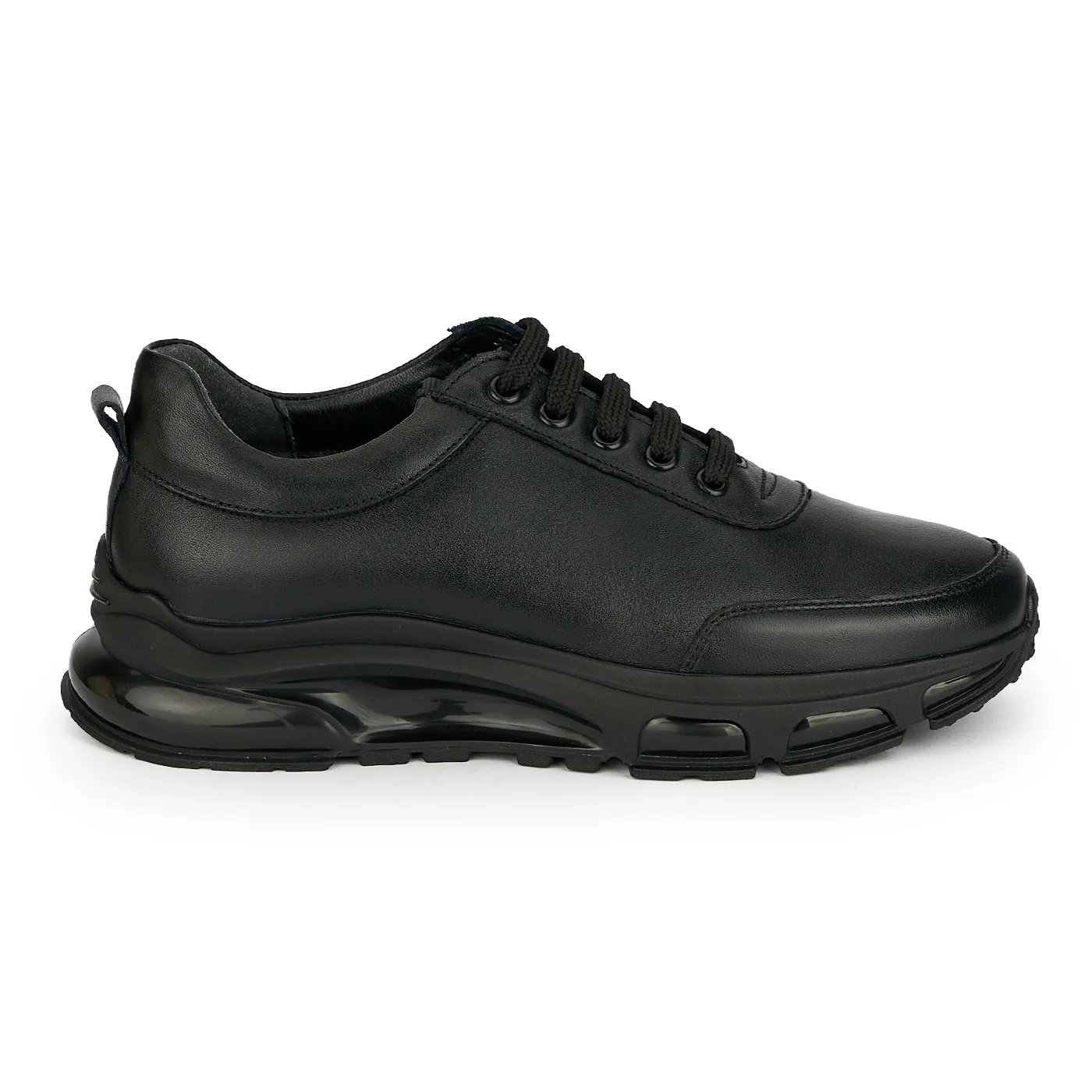 Pantofi barbati din piele naturala neagra 20078