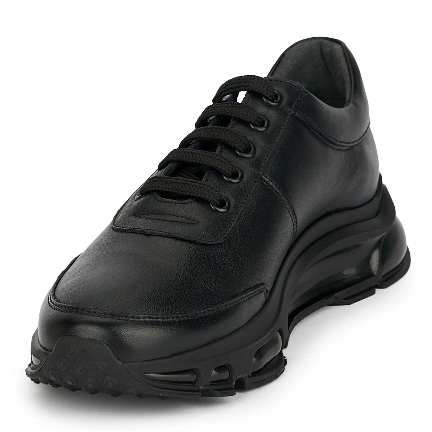 Pantofi barbati din piele naturala neagra 20078 - Image 3