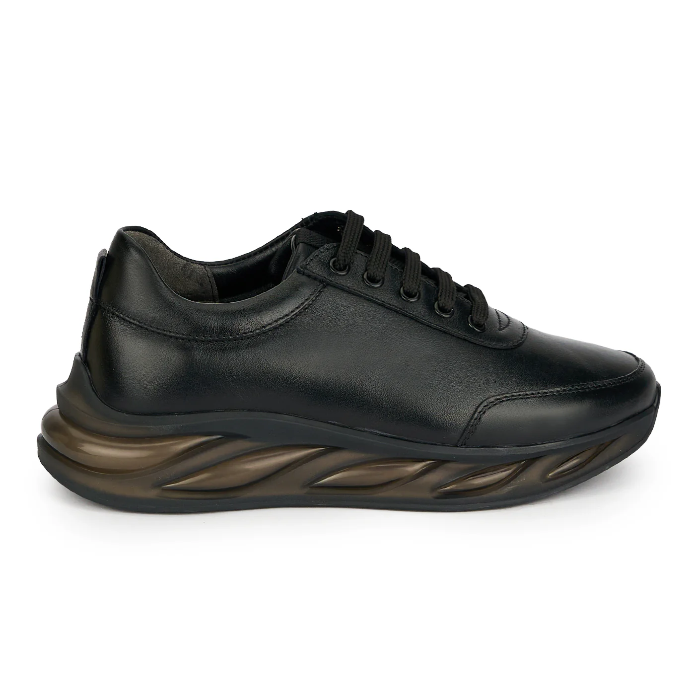 Pantofi barbati din piele naturala neagra 20080