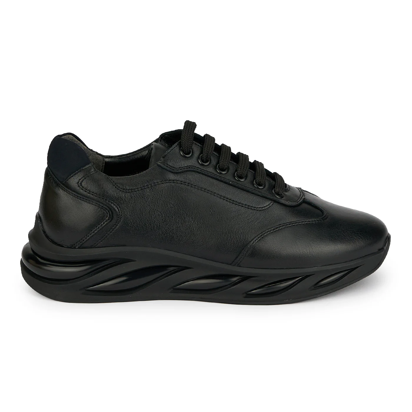 Pantofi barbati din piele naturala neagra 20082