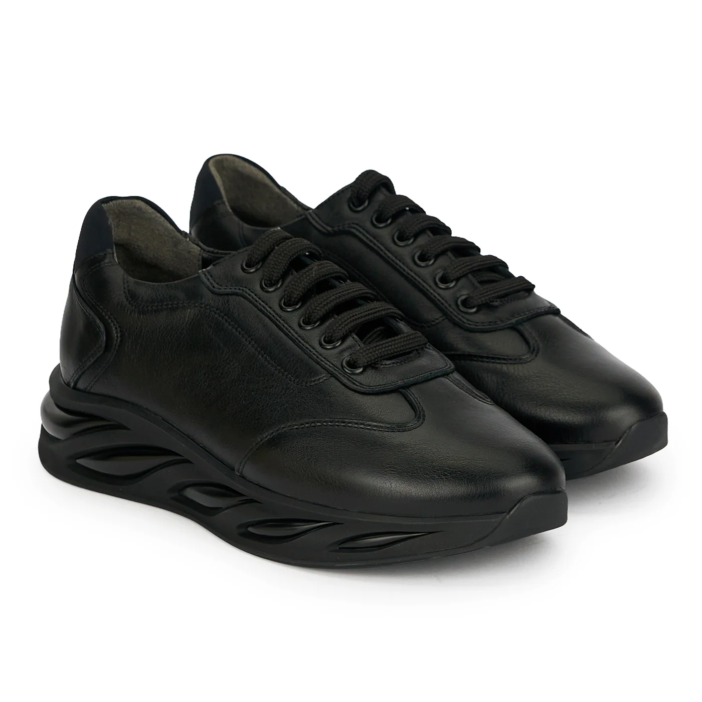 Pantofi barbati din piele naturala neagra 20082 - Image 4