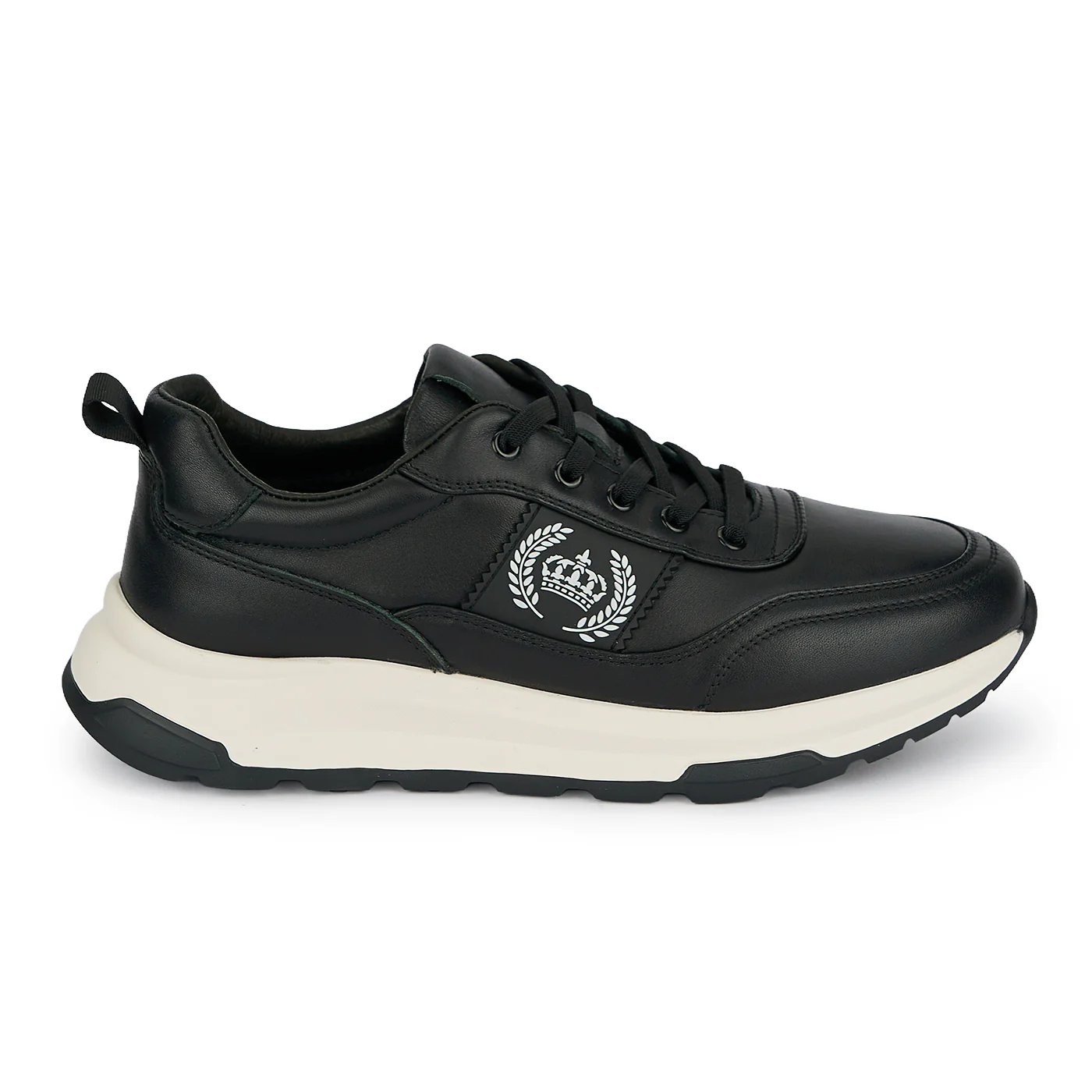 Pantofi barbati din piele naturala neagra 20096