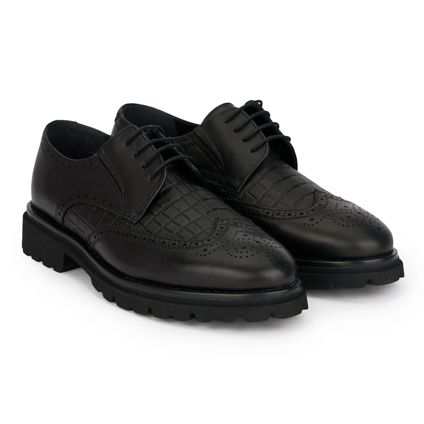 Pantofi barbati din piele naturala neagra 20196 - Image 4