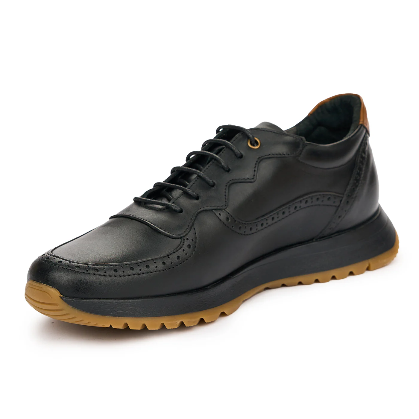 Pantofi barbati din piele naturala neagra 7419 - Image 3