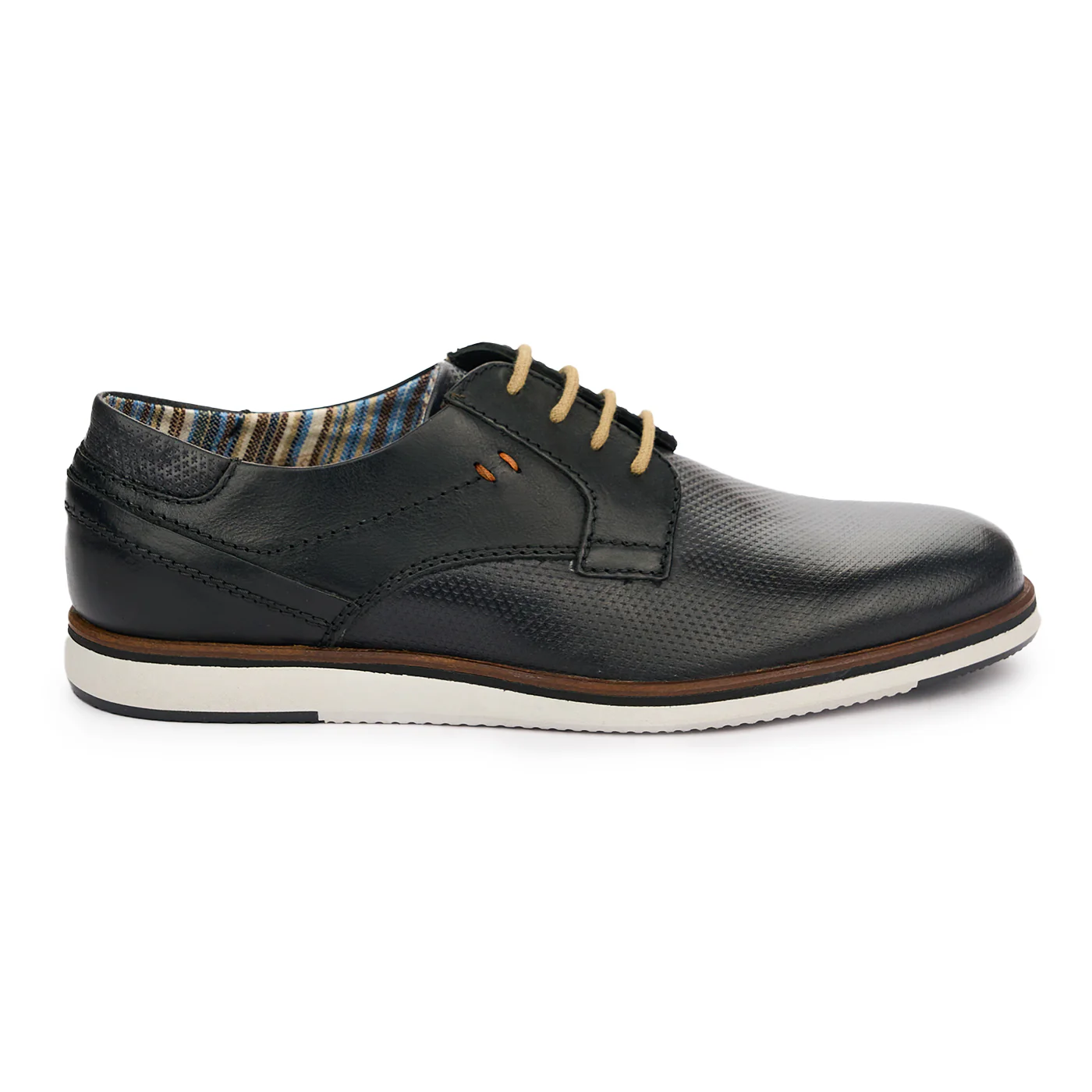 Pantofi barbati din piele naturala neagra 7432