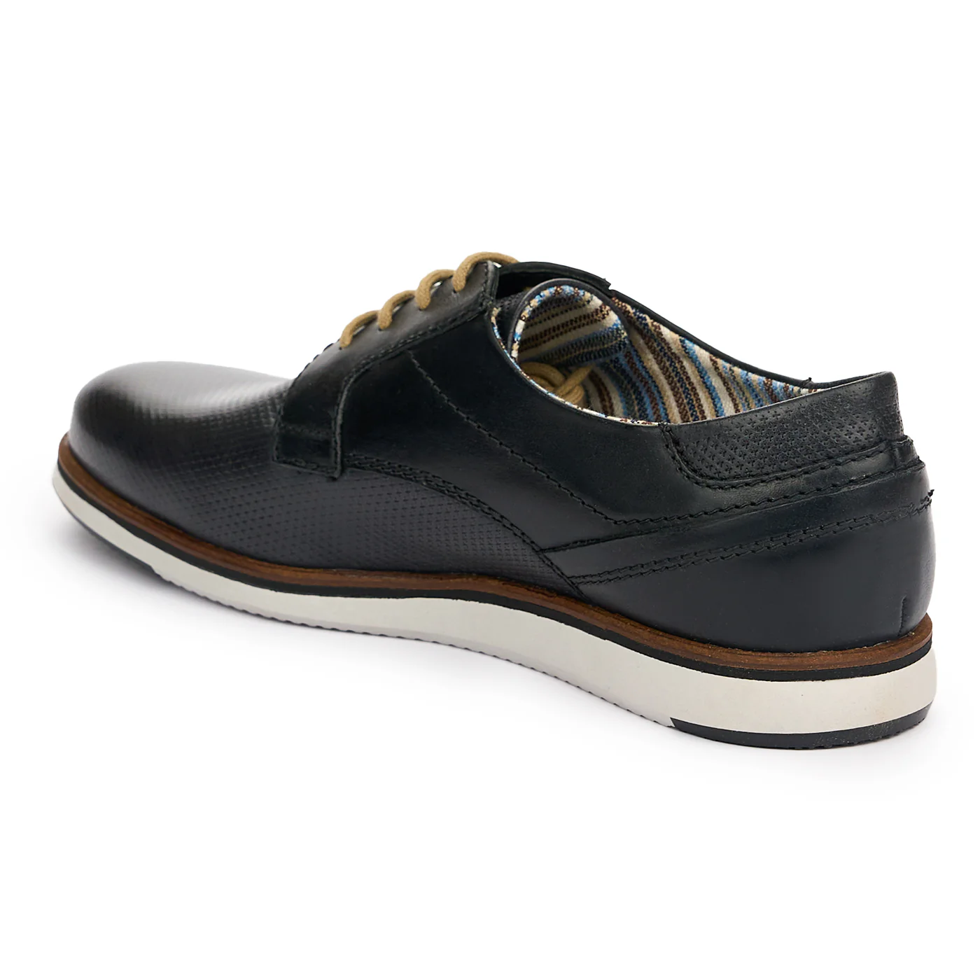 Pantofi barbati din piele naturala neagra 7432 - Image 2
