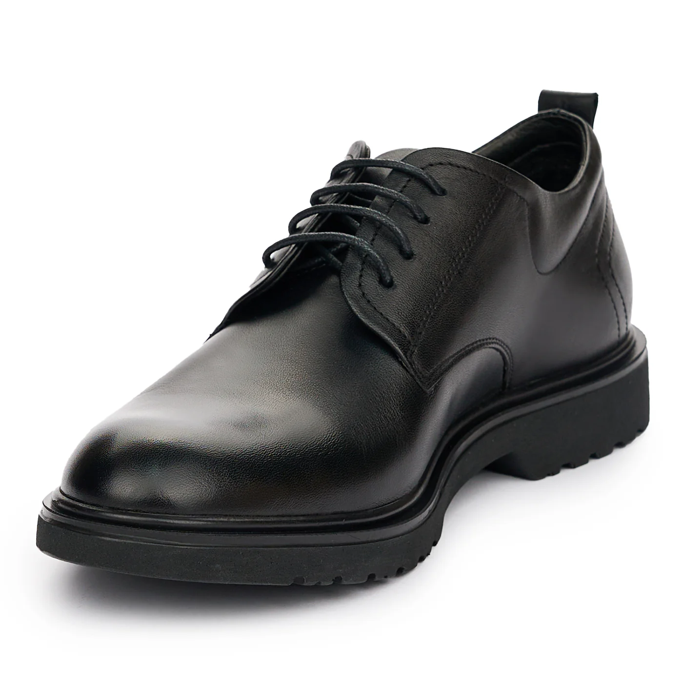 Pantofi barbati din piele naturala neagra 7444 - Image 3