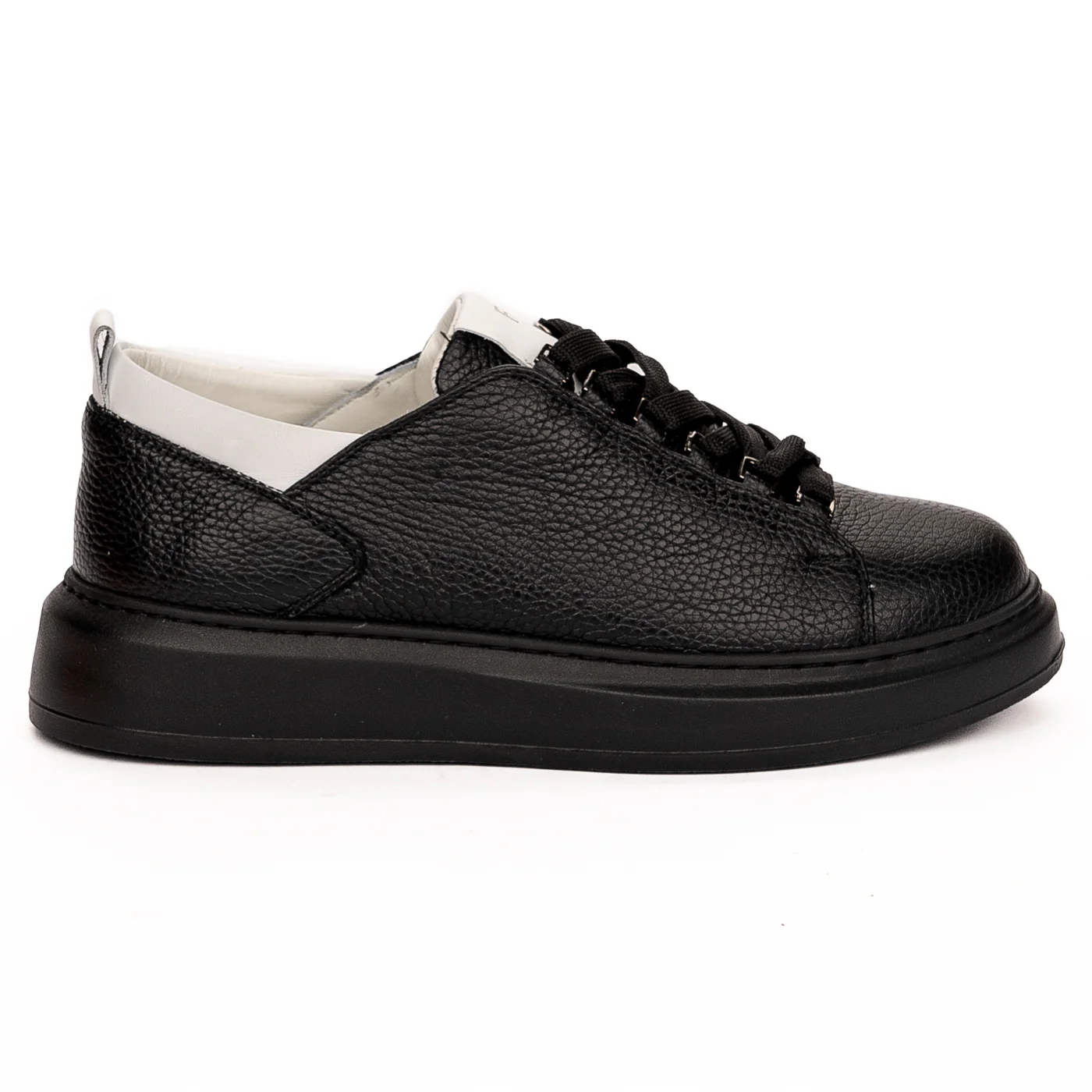 Pantofi barbati din piele naturala neagra 7472