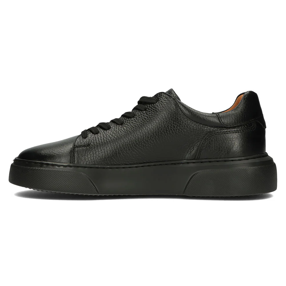 Pantofi barbati din piele naturala neagra 7488 - Image 3