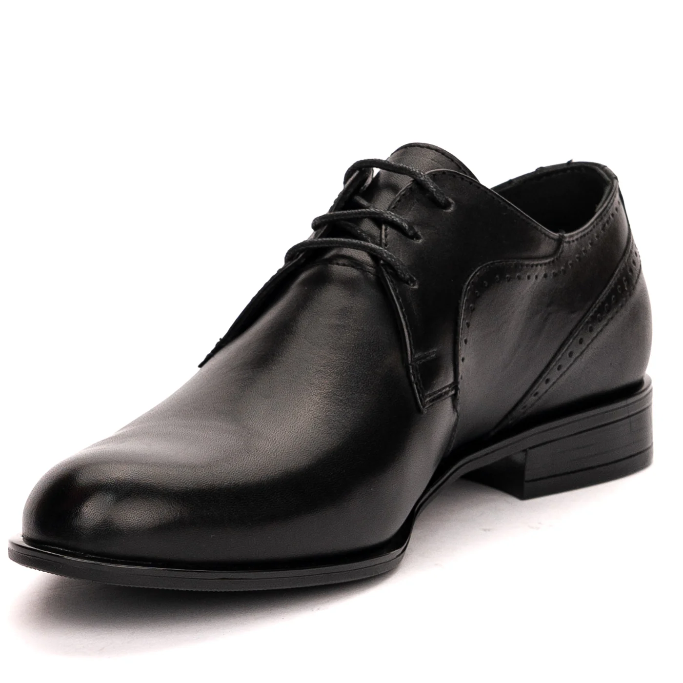 Pantofi barbati din piele naturala neagra 7514 - Image 3