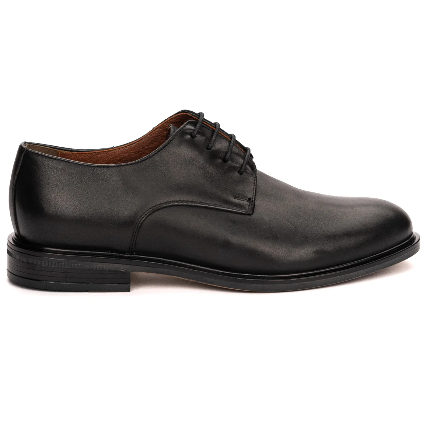 Pantofi barbati din piele naturala neagra 7521