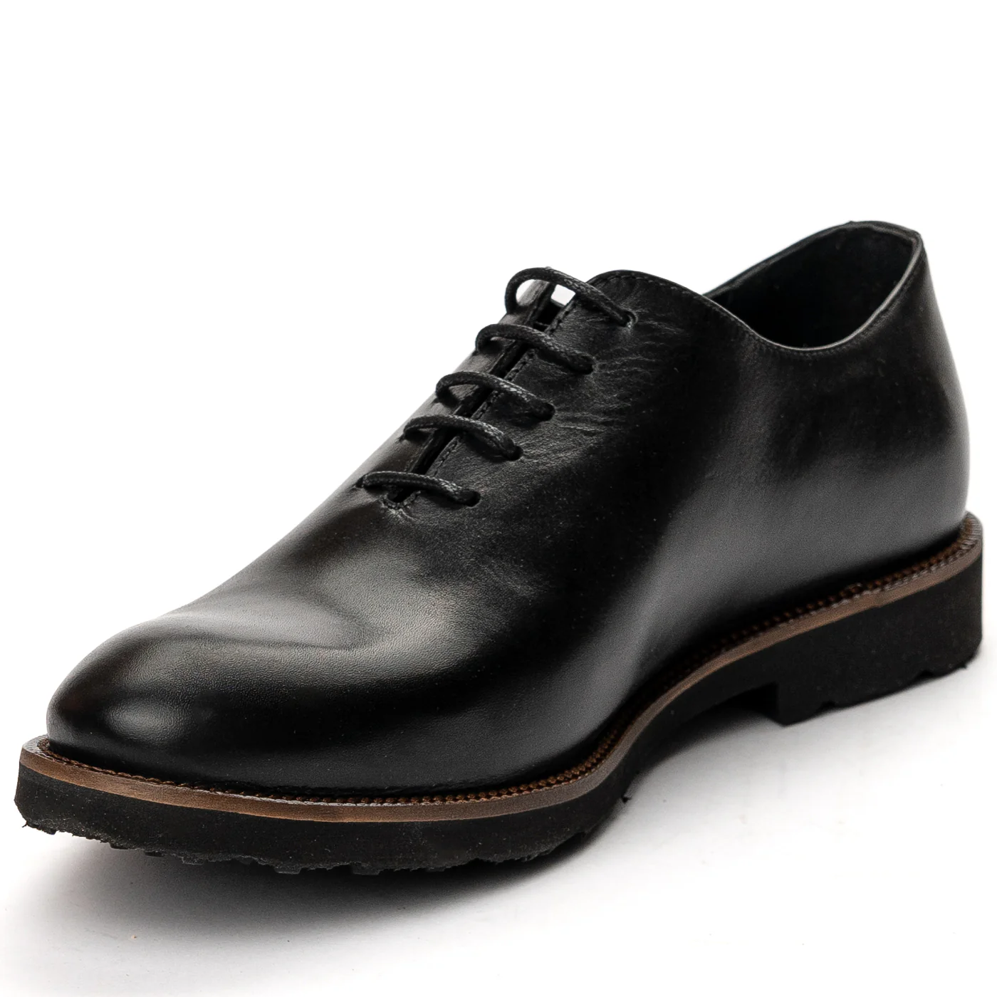 Pantofi barbati din piele naturala neagra 7526 - Image 3