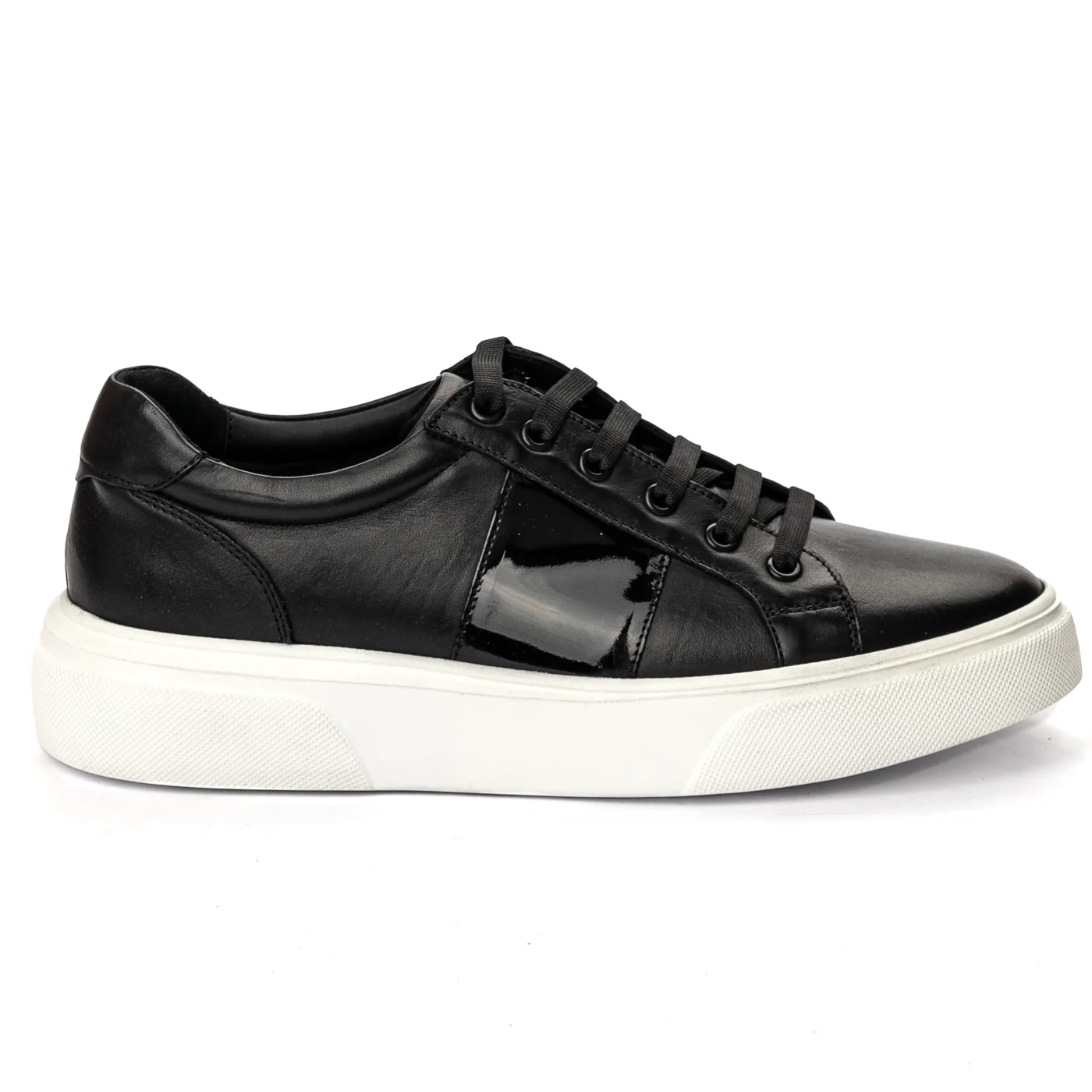Pantofi barbati din piele naturala neagra 7528