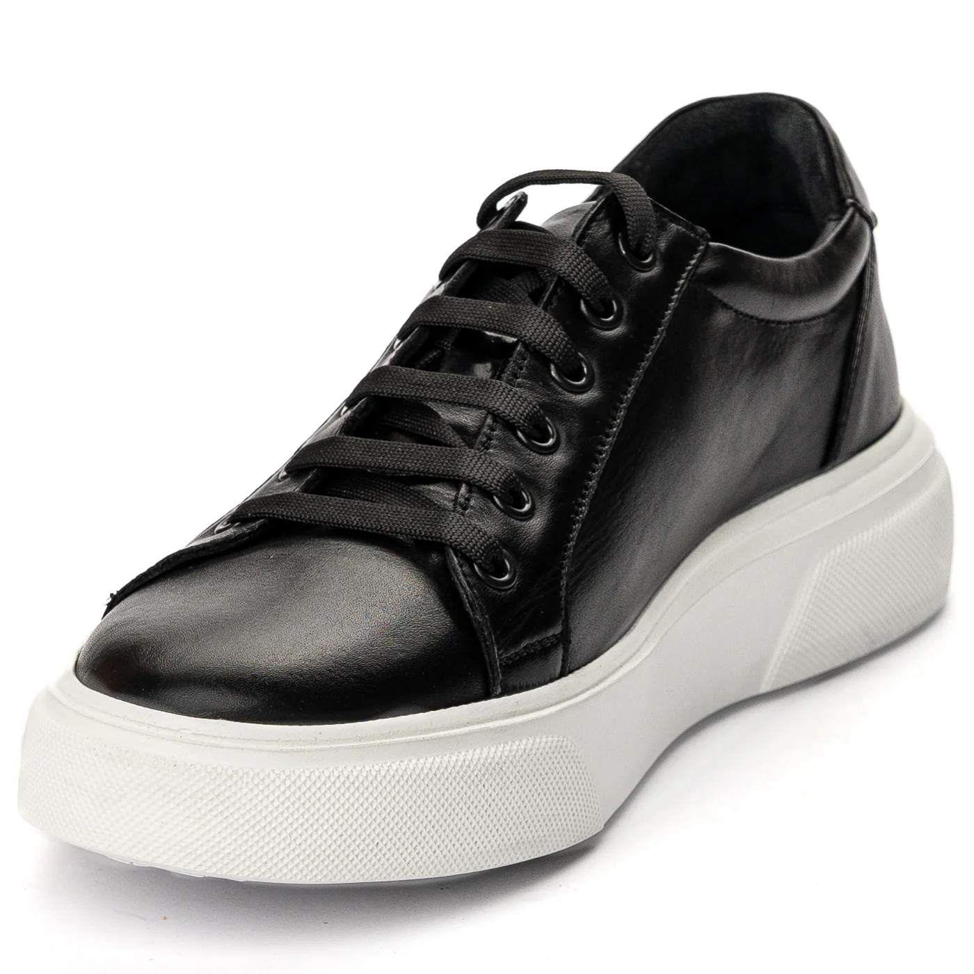 Pantofi barbati din piele naturala neagra 7528 - Image 3