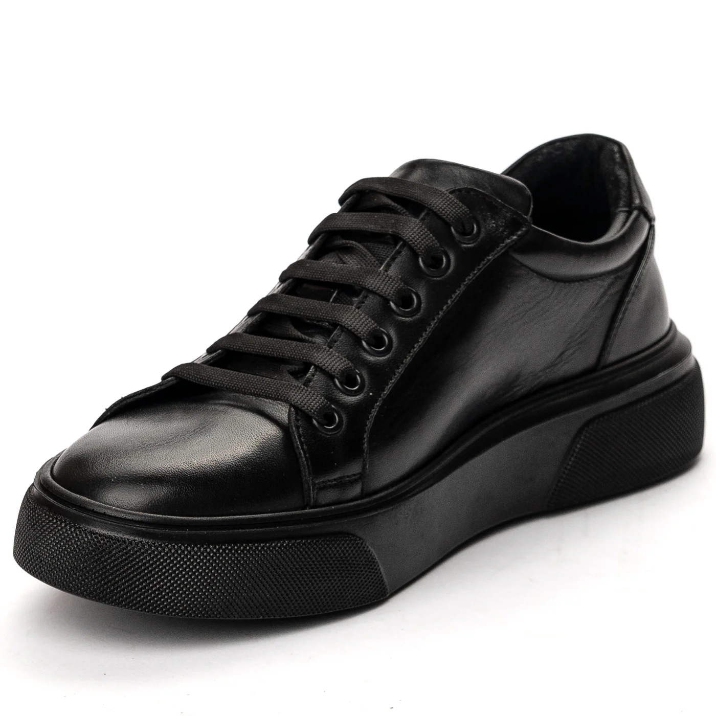 Pantofi barbati din piele naturala neagra 7529 - Image 3