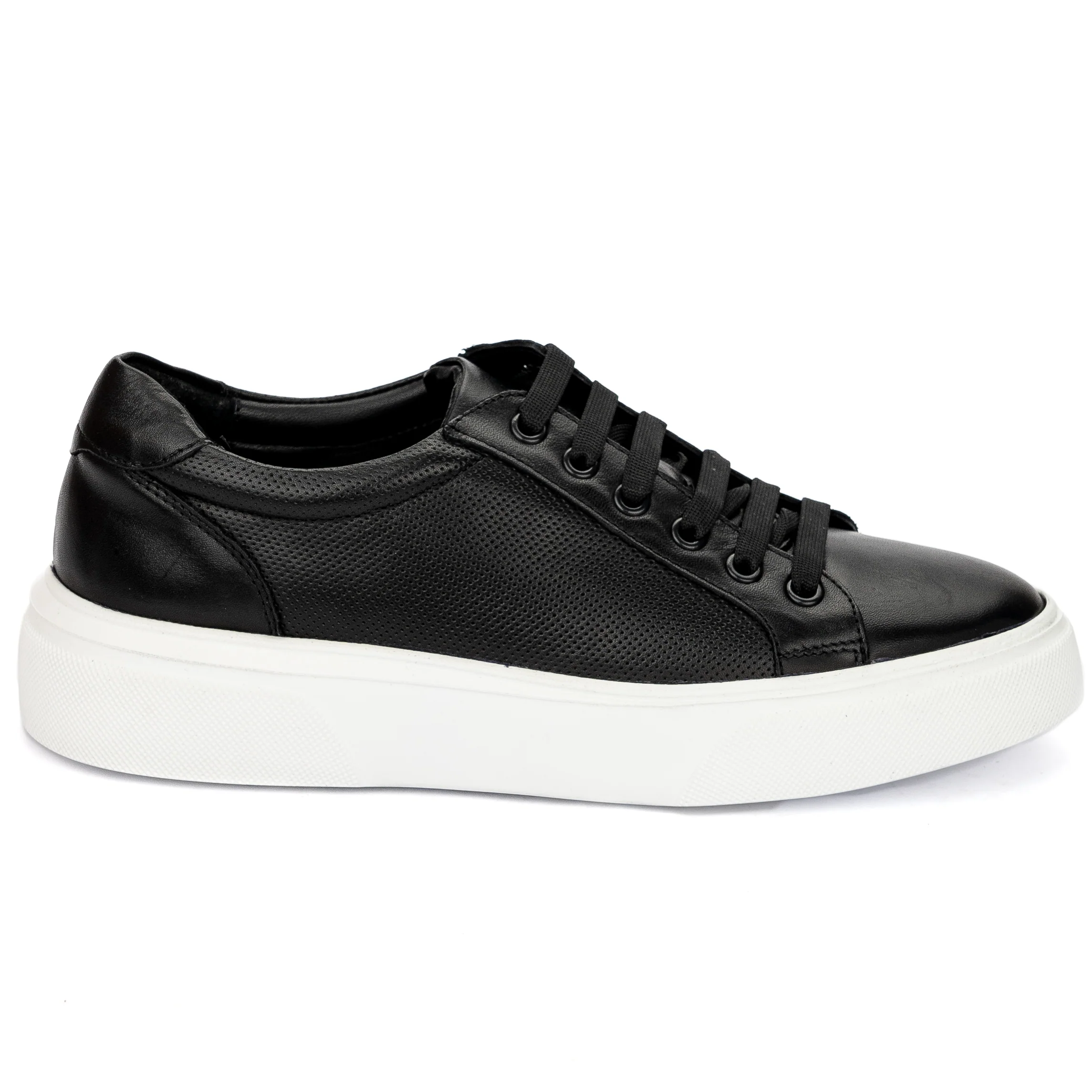 Pantofi barbati din piele naturala neagra 7531