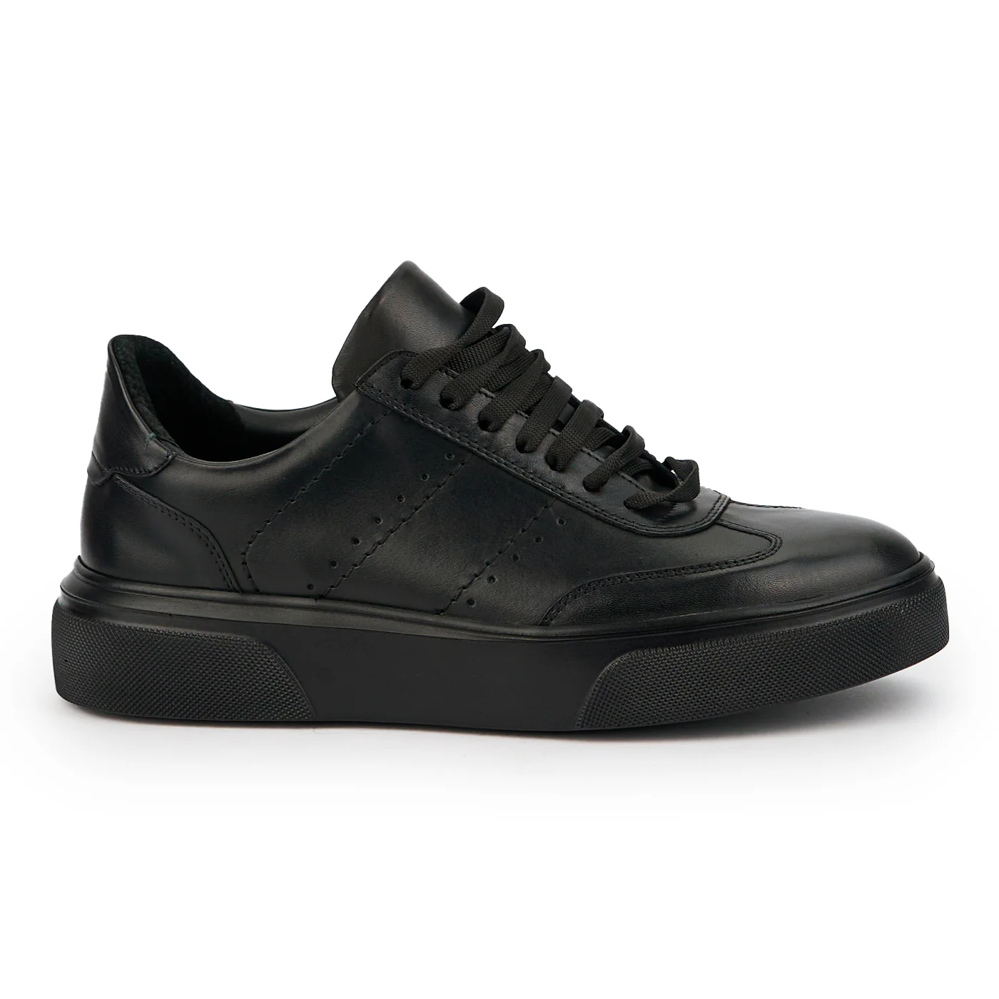 Pantofi barbati din piele naturala neagra 7590