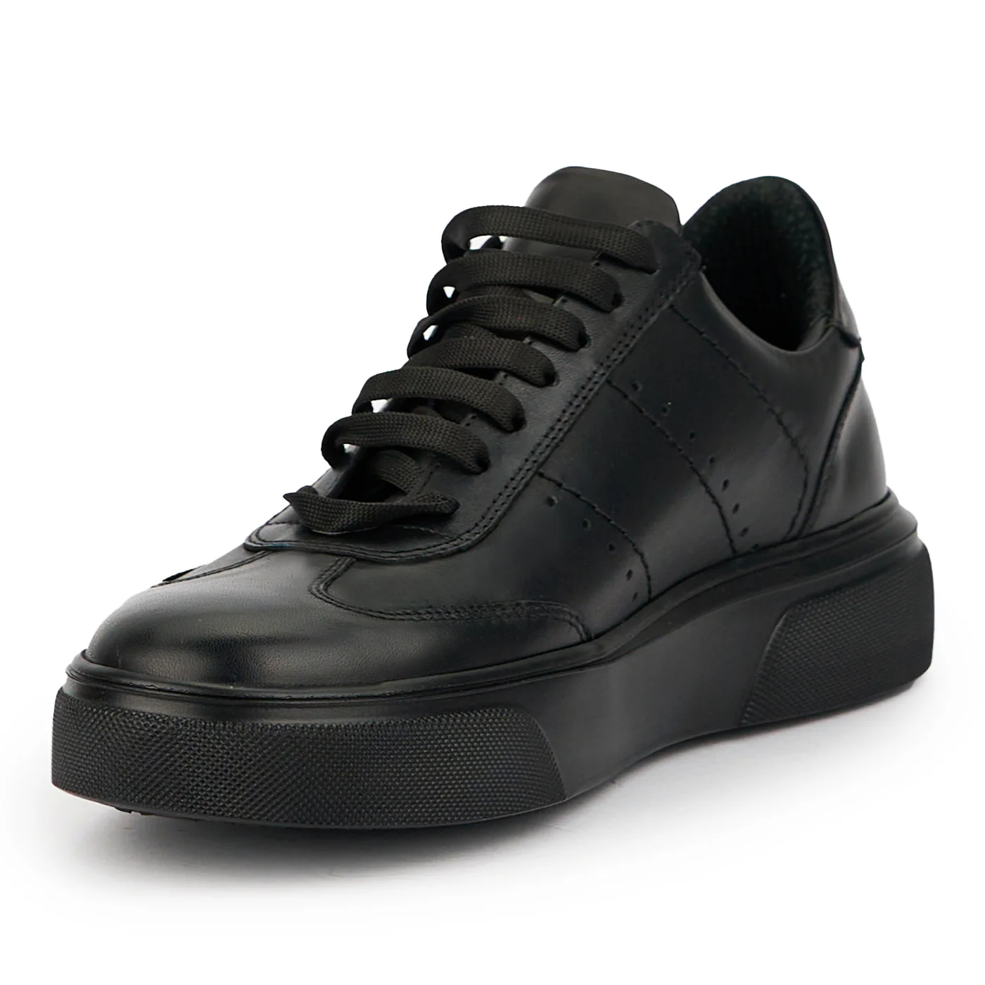 Pantofi barbati din piele naturala neagra 7590 - Image 3